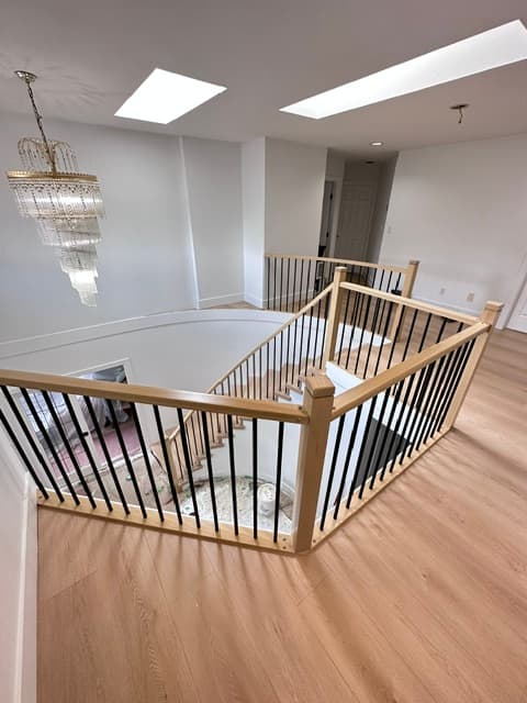 Hand-built railing installation in BC #02