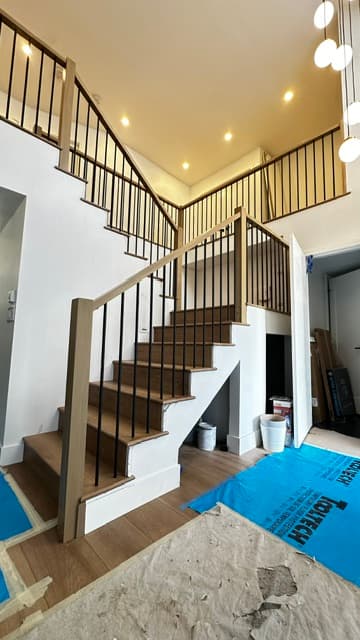 Custom staircase railing project #16