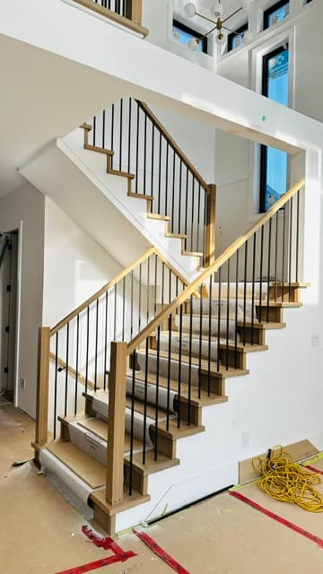 Custom staircase railing project #24