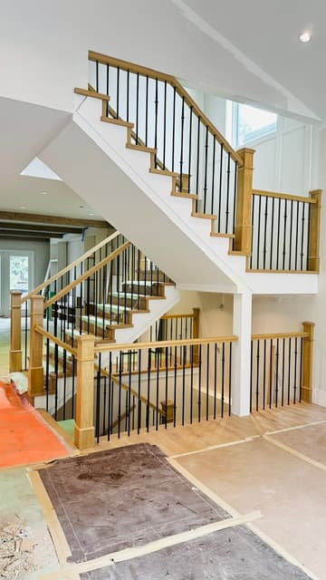Hand-built railing installation in BC #26