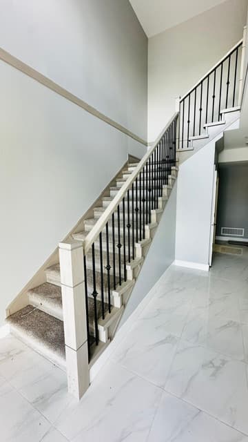 Wood, glass, and metal railing craftsmanship #27