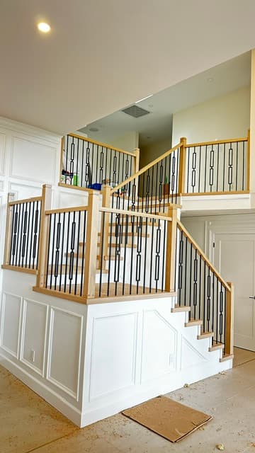Custom staircase railing project #32