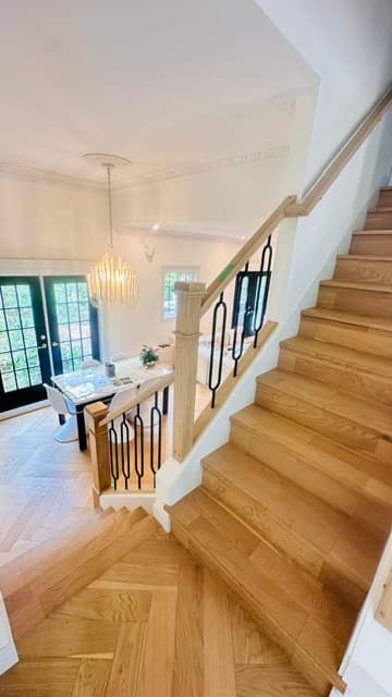 Custom staircase railing project #40