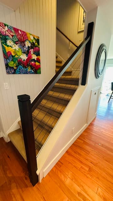 Custom staircase railing project #48