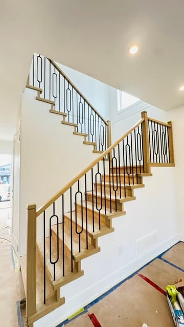 Hand-built railing installation in BC #50