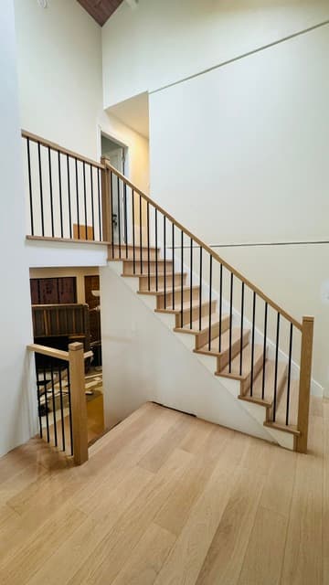 Custom staircase railing project #56